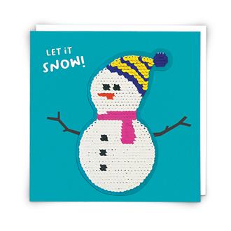 クリスマスカード　ＳＱ３３　雪だるま