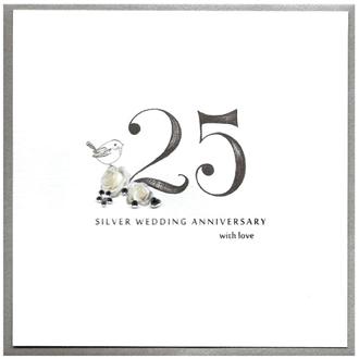 アニヴァーサリーカード　Ｐ６４　銀婚式２５年