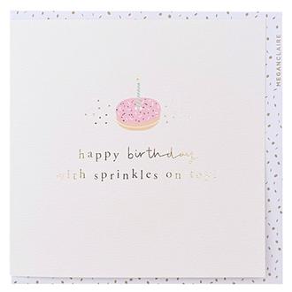 バースデイカード　ＨＰ２３　きらきらドーナツ