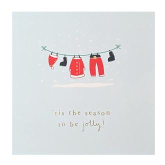 クリスマスカード　ＨＨ２２　洗濯中です