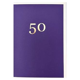 バースデイカード　ＳＡＶ５０　サヴィルロウ（５０歳）