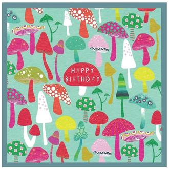 バースデイカード　ＢＬ７４　ブルーム（きのこ）