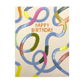 ミニバースデイカード　ＬＩＪ３５　くねくね