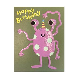 ミニバースデイカード　ＬＩＪ５９　モンスター