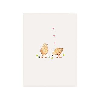 ミニブランクカード　ＢＩＪ６９　ぴよこカップル