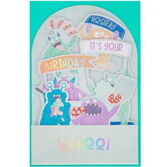 バースデイカード　ＢＧＰＵ００１１　ＰｏｐＵｐ（モンスター）