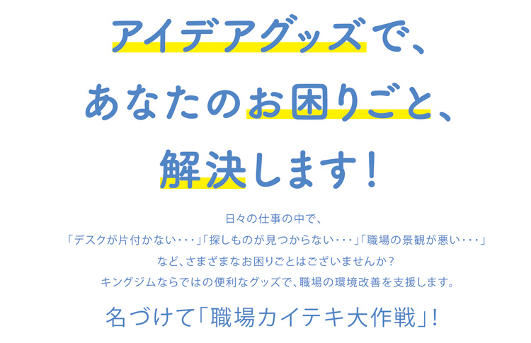 アイデアグッズであなたのお困りごと、解決します