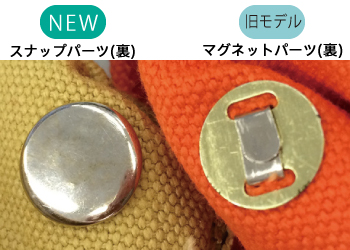 ツールポーチ(S)の金具の変更点