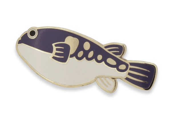 伊東屋オリジナル〈おいしい魚〉ピンバッジ