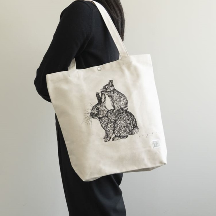 秦直也　帆布トートバッグ